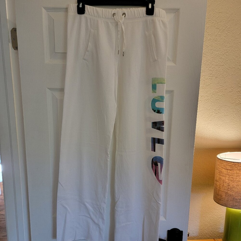 Victoria's Secret Lightweight White Sweatpants Size XS EXC - Picture 2 of 7